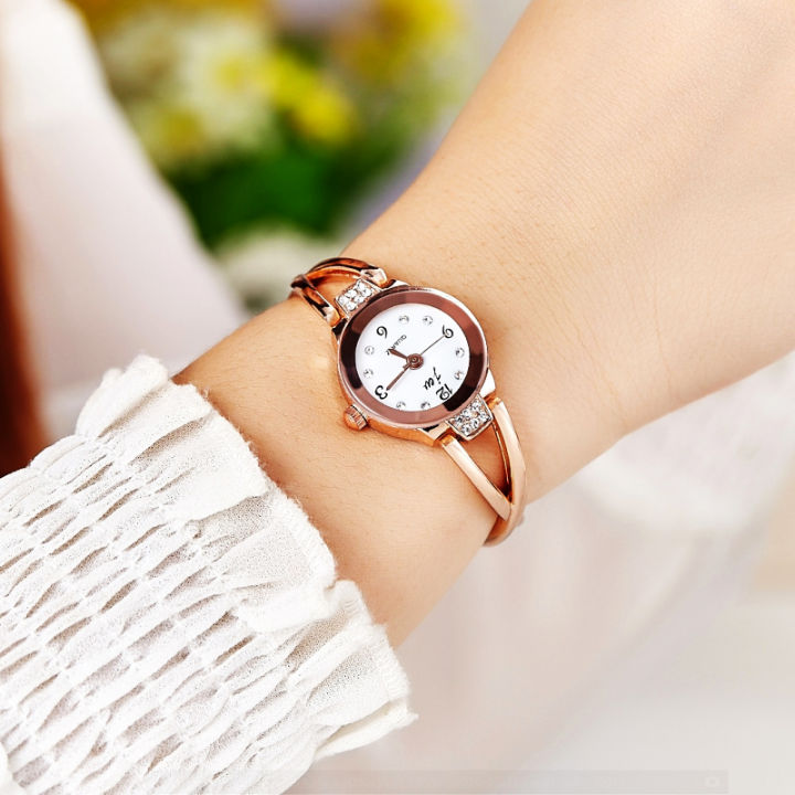 Watch for women korean style bracelet watch Rose Gold Quartz Wrist Watch  Luxury Crystal Dress Watches Clock ladies watches on sale branded Stainless 