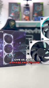 HYTE Thicc FP12 (3 Pack) - 120mm x 32mm Silent High Performance Fan Liquid Crystal Polymer Blades: 0-3000 RPM 105.8 CFM Airflow 8.14 mm-H2O Static Pressure Powered by Nexus Link White/Black