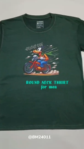 High quality trending color navy blue t shirt for men new design Goofy riding a motorcycle BM24011