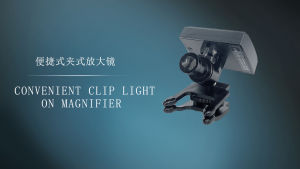 Nha khoa 5W Đèn pha LED không dây với kẹp đèn hai mắt di động cho nha sĩ Loupe Lab Kính lúp y tế