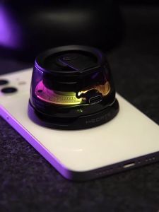 ASTON ลำโพงบลูทูธแม่เหล็กแบบพกพา กล่องเสียงขนาดเล็ก บลูทูธ 5.3 พร้อมไฟ RGB ที่วางโทรศัพท์ ลำโพงบลูทูธแท้