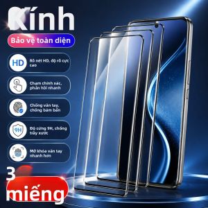 Bộ 3 Miếng Dán Bảo Vệ Màn Hình HD Full Cover Cho Samsung Galaxy S Series - S26 S23 S25 Ultra S24 S22 S21 S20 Plus S25 S24 FE Kính Cường Lực Cong Chống Trầy Xước Chống Nước