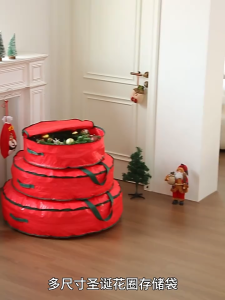 Foldable Christmas Tree Storage Bag Woven Luggage Bag With Waterproof Outer Multi-functional Storage Bag