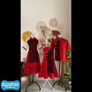 Zhi Yang Set Family | Dress Cheongsam Anak Perempuan dan Dewasa | Koko Shanghai Chao | Kostum Imlek