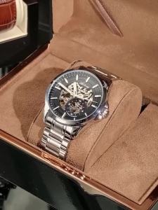AILANG | AILANG AL-8629B Luxury Men Automatic Mechanical Watch Business Style Skeleton Dial Stainless Steel Case Transparent Hollow