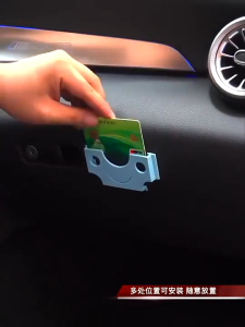 Car Card Holder Voucher IC Storage Box Refueling High-Speed Card Slot Simpan Kad Kemas Rack