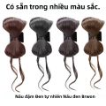 Mái Tóc Giả Búi Cao Hàn Quốc Mềm Mại Dành Cho Nữ Với Kẹp Càng Cua, Kiểu Búi Đơn Giản, Chất Liệu Sợi Nhiệt Độ Cao. 