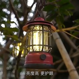 ไฟฉาย led ตะเกียงแคมป์ปิ้ง cob โคมไฟตะเกียงLED ไฟวินเทจ โคมไฟแคมป์กลางแจ้ง โคมไฟฉุกเฉิน ชาร์จไฟได้ สามารถปรับระดับความสว่างได้