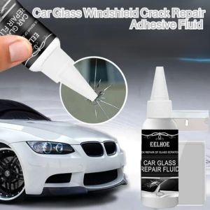 Car Glass Windshield Crack Repair Adhesive Fluid - Repair Cracks and Scratches on Car Windows and Windscreens with Essential Accessories Windshield Crack Repair