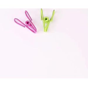 Combo 20 Móc Kẹp Lõi Kim Loại Treo Quần Áo Nhiều Màu - Kẹp Đa Năng - Kẹp Gói Thực Phẩm - Kẹp Inox 304 Phơi Quần Áo-ALLIN