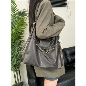 Fashionable Large Capacity Autumn Winter Womens Crossbody Tote Bag Commuter Bag Stylish Shoulder Bag Dual Purpose Bag