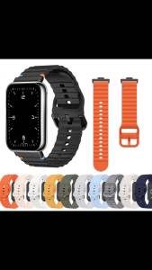 Wave Pattern Silicone Strap for Xiaomi Band 10Pro 9Pro 8Pro Sports Replacement WristBand for Redmi Watch 6 Active/Lite 6 5 4