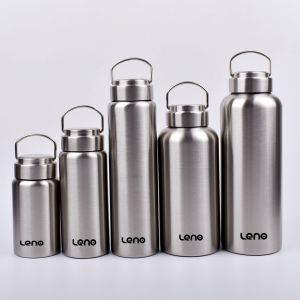 1pc Large Capacity Stainless Steel Sport Water Bottle Single-layer Rugged Water Cup Metal Flask Drinkware Camping Sports Gym