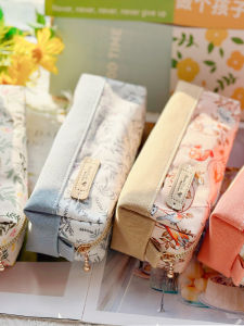 Túi Đựng Bút Chì Vải Cotton in Họa Tiết Phong Cách Nhật Bản Dung Tích Lớn Cho Học Sinh Trung Học Cơ Sở Và Trung Học Phổ Thông