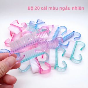 Bộ Cọ Vẽ Móng Acrylic Cọ Làm Móng Bằng Nhựa Mềm Có Cán Hình Sừng Có Thể Tái Sử Dụng Màu Sắc Ngẫu Nhiên Dùng Để Làm Sạch Và Chăm Sóc Móng