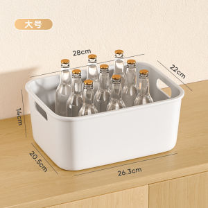 Cavieri Minimalist หนากล่องเก็บพลาสติกกันฝุ่นสําหรับ Sundries Desktop Home Kitchen