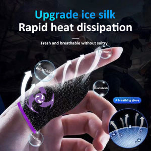 DAMILE Gaming Best Quality Finger Sleeve Wasp 2 Removes Sweat And Water Thumb Gloves Cover Mobile Phone Sensitive Touch Screen Joystick Gamepad Controller Rasengan
