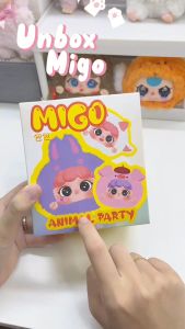 Migo Zipper Animal Party Series Hình Dễ Thương Anime Blind Box Migo