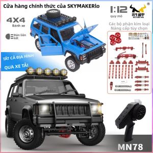 Xe Điều Khiển Từ Xa MN78 Tỷ Lệ 1:12 2.4G 4 Bánh Dẫn Động Động Cơ 280 Mô Hình Địa Hình Tỷ Lệ Dành Cho Bé Trai Sẵn Sàng Chạy Với Pin