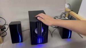 Computer Outdoor Speakers Large Volume Outdoor Square Dance Audio Wooden 2.1 Bluetooth Speaker