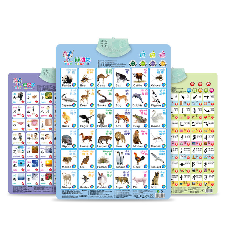 Consonant Vowel Audio Wall Chart Pinyin Wall Chart Alphabet Pinyin Alphabet Practice Sound ...