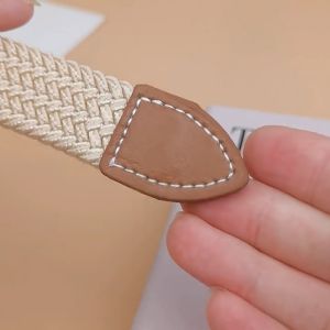 HOT SALE Women Belts: Elastic Fabric Woven Stretch Casual Multicolored Braided Belts 310042