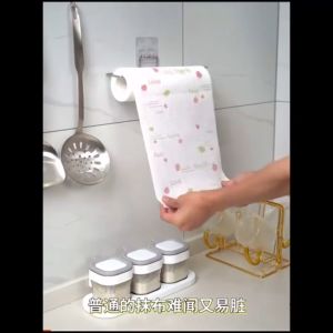 Kitchen Paper Towel Span 厨房懒人抹布 Pencuci Pakai Buang Tebal Washable Disposable Dish Paper Towel Cloth Absorb Oil Dishclothes