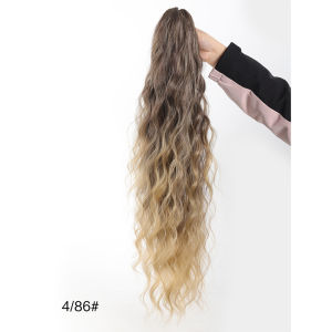 Womens Fake Hair Braids High Ponytail Corn Wave Natural Looking Hair Extensions Large Hair Clips Long Braids Realistic Hair