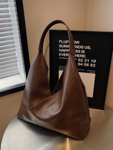 Retro Large Capacity Soft Surface Tote Bag Womens Underarm Casual Versatile Shoulder Bag Fashionable 2025 New Style