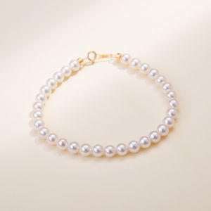 YISHU | Vòng Tay Charm Trân Châu Nước ngọt Thiên Nhiên 18K Vàng Nhẹ Sang Trọng