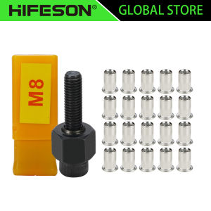 ที่น็อตหมุดย้ำด้วยมือเครื่องยิงตะปูหัวถั่ว M3 M4 M5 M6 M8 M10สำหรับน็อตหมุดย้ำหมุดย้ำเครื่องยิงตะปูด้วยน็อตสแตนเลส20ชิ้น