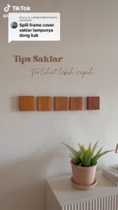 frame saklar lampu kayu jati glow in the drak hiasan dinding penutup saklar lampu