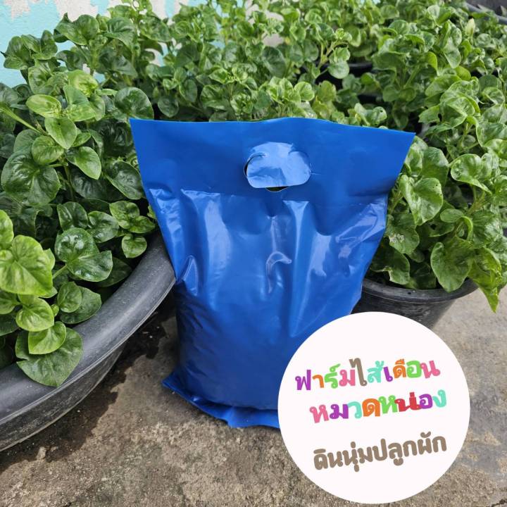 ดินปลูกผัก D009 ผสมมูลไส้เดือน แกลบหมัก พร้อมปลูก