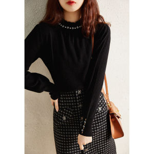 Womens Fleece Ear Edge Long Sleeve Top