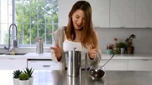 🇸🇬【Ready stock】1000ml French Espresso Coffee Maker 304 Stainless Steel Double Insulated Coffee Tea Brewing Pot