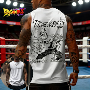 Bandai | Sketch Monkey King Battle Print Sports Vest Spring and Summer Men and Women Wear Sleeveless Fitness T-shirt Cool Top Y2k Style
