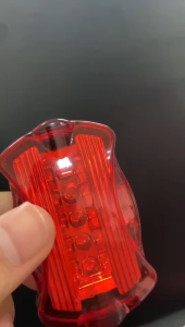 New 2025 LED Tail Light Bicycle Accessories Bicycle Tail Light 5 LED Bicycle Light Red Bracket