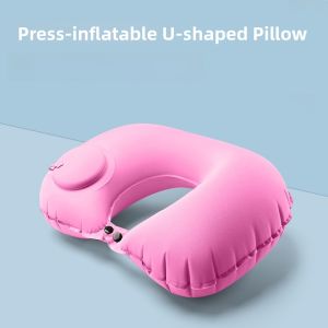 Portable Travel Inflatable U-Shaped Pillow Neck Support Long Distance Plane High Speed Rail Sleep without Waking up Neck Pillow