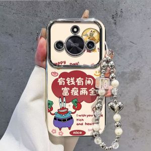 HonorX60i Phone Case Electroplated Speed Competition Edition Large View Window Cute Bracelet X50I+ Lovely Stand Compatible Digital Accessories