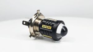 8000Lm H4 LED Headlight H6 BA20D P15D Bulb Motorcycle Scooter Accessories Front Light With Lens White Yellow