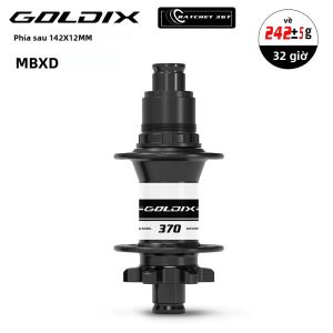 Moay-ơ Xe Đạp GOLDIX M370 32H MTB Với Bạc Đạn Kín 36T Ratchet Phanh Đĩa 6 Lỗ Hợp Kim Nhôm J-Bend BOOST Dành Cho Shimano HG MS SRAM