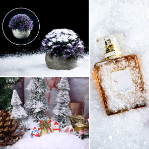 【On Sale】100g โมเสคเพชรเกล็ดหิมะปลอมแบบนุ่มสำหรับตกแต่งปาร์ตี้คริสต์มาสราชินีหิมะแบบผงหิมะปลอม