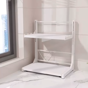 Ⓜ️ZEROIDEASⓂ️ Pull-Out Tray Expandable and Height Adjustable Microwave Oven Holder Oven Stand Microwave Oven Rack Kitchen Countertop Organizer Rack Toaster Holder Air Fryer Holder Rice Cooker Holder Toaster Holder Kitchen Organizer Storage Rack