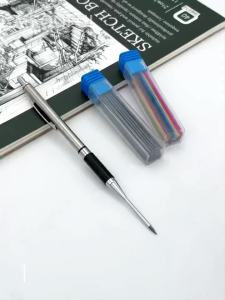 New Deep Hole Woodworking Mechanical Pencil 2.0mm Anti Slip Soft Set Grip Handle Automatic Pencil Engineer Drawing Marking Tool