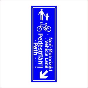 RUIKELAIXIANG | Reflective Safety Traffic Sign Non-Motorized Vehicle Guidance