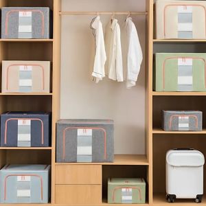 Dustproof thickened folding storage box/wardrobe storage/Wardrobe storage Stackable storage box/large capacity clothing storage bag