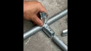 ข้อต่อท่อ แบบประกบ เหล็กชุบซิงค์สำหรับงาน DIY ขนาด 32 มม. Galvanized steel pipe joint For DIY Work Size 32 mm.