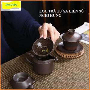 Dụng cụ lọc trà tử sa liền sứ Nghi Hưng - Phụ kiện lọc trà tử sa dùng trong trà đạo nhỏ gọn xinh xắn và phong cách thú vị