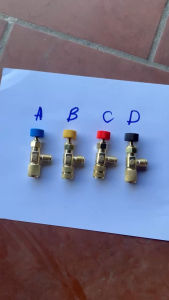 Van điều áp Van điều khiển sạc lạnh an toàn chống bỏng lạnh R410 R22 R4 hệ thống điều hoà ô tô