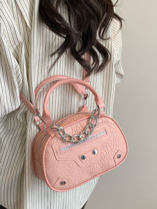 กระเป๋าถือโซ่ไนลอนแฟชั่นสำหรับผู้หญิง กระเป๋าสะพายไหล่ข้างเดียว กระเป๋าสะพายข้าง กระเป๋าแฟชั่นแบบลำลอง กระเป๋าสุดเท่ กระเป๋าสะพายข้างแบบลำลอง